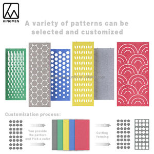 KINGMAN Panneau d'absorption acoustique moderne en polyester 100% Réduction <span class=keywords><strong>du</strong></span> <span class=keywords><strong>bruit</strong></span> Partition de l'espace de bureau Applications extérieures - Product Image 3