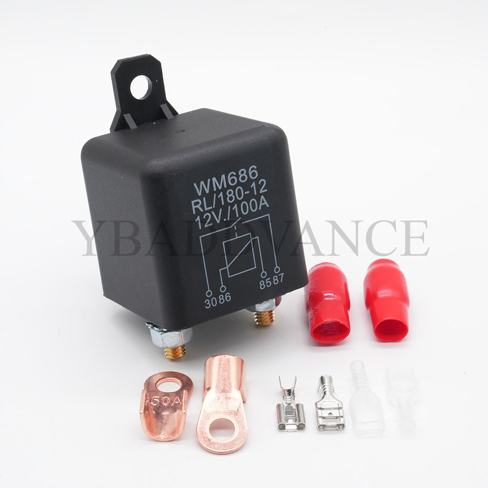 WM686 Relè di Avviamento per Auto Resistente 100A per Controllo ON/OFF della Batteria, di Lunga Durata, Comodo Sostituire, per Piccola Gru Mietitrebbiatrice di Grano