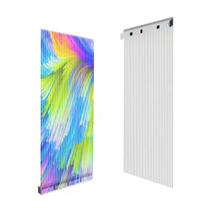 Pantalla LED Holográfica <span class=keywords><strong>de</strong></span> Alta Definición para Publicidad en Paredes, Película LED Transparente Adhesiva <span class=keywords><strong>de</strong></span> <span class=keywords><strong>Vidrio</strong></span> Flexible - Product Image 4