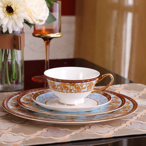 4 piezas más vendidas, juegos de sala de estar de lujo europeo, decoración del hogar, juegos de vajilla de porcelana - Product Image 2