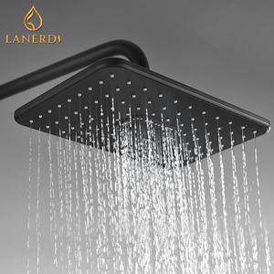 Набор смесителей для ванной комнаты, Современная душевая кабина с цифровым дисплеем, светодиодная подсветка, черный цвет - Product Image 3