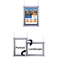 Cadre d'affichage LED personnalisé A0 A1 A2 A3 A4 pour l'immobilier, boîte à lumière mince rétroéclairée par LED, enseigne publicitaire lumineuse