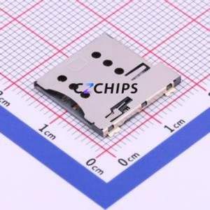 HYC13-SIM07-135 SIM Card Connector SMD Connector Self-Return Type Micro SIM Card Card Holder With Card Detection - Product Image 1