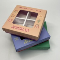 Boîtes en papier personnalisées pour l'emballage du chocolat, boîtes rigides en carton blanc avec logo imprimé et fenêtre, ventes chaudes