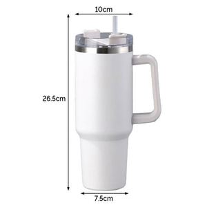 Stainless Steel Tumbler 1200ml <b>Handle</b> Straw Vacuum Insulated Eco-Friendly <b>Travel</b> <b>Mug</b> 12-24 Hours Thermal Insulation Multiple - Product Image 4