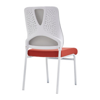 Chaise de bureau moderne à hauteur réglable avec structure en acier et revêtement en tissu pour la maison et les bureaux hospitaliers