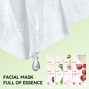 Private label OEM 8 Plant Extract Moisturizing Facial Mask With Pomegranate Orange Rice Green Tea Rose Honey Korea <b>Sheet</b> Mask - Product Image 3