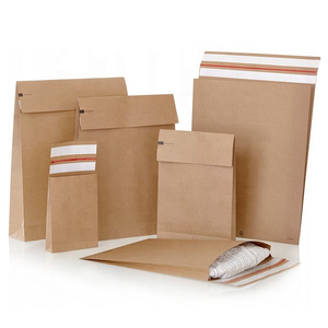 Custom Printed Eco-Friendly Kraft Paper <strong>Large</strong> Shape Mailer Bags Flat Mailer Expandable <strong>Envelopes</strong> Packaging for Clothing Store - Product Image 4