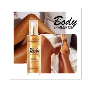 Private Label Natuurlijke Diepe Donkere Zonnebrand Body Glow Geuren Natuurlijke Organische Zanden Self Tanner Shimmer Body Olie