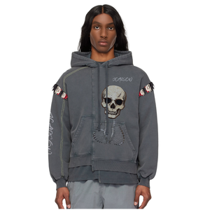 <span class=keywords><strong>Felpa</strong></span> da uomo personalizzata XL <span class=keywords><strong>con</strong></span> cappuccio in cotone 100% <span class=keywords><strong>felpa</strong></span> <span class=keywords><strong>con</strong></span> strass <span class=keywords><strong>con</strong></span> perline in tinta unita lavato a maglia per la stagione autunnale - Product Image 1