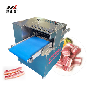 大容量烤肉串切条机 |   自动不锈钢鲜肉电动切片机，带电机2.2kW 600KG/H