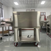 Máquina para cocinar pizza de velocidad variable, horno de túnel con flujo de aire impulsado
