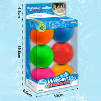 Ballons d'eau réutilisables en silicone de 6,5 cm, remplissage rapide, auto-scellants, bombes à eau pour piscine, plage, jeux d'eau d'été pour enfants