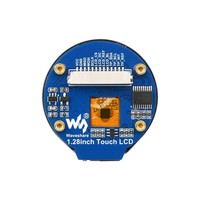 1.28inch Round LCD Display Module with Touch panel, 240x240 Resolution, IPS, SPI And I2C Communication