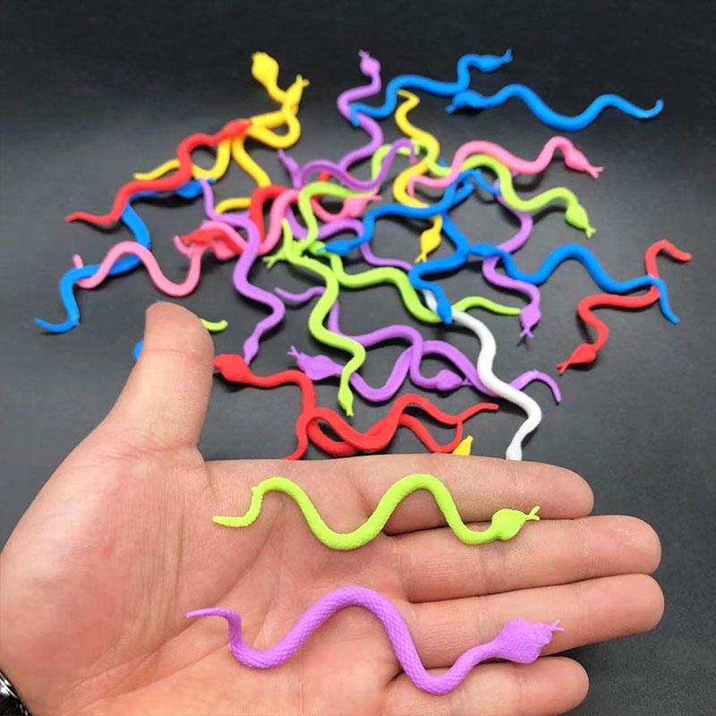 Cheap Price TPR Colorful Simulation Snake Model Set Plastic Cobra