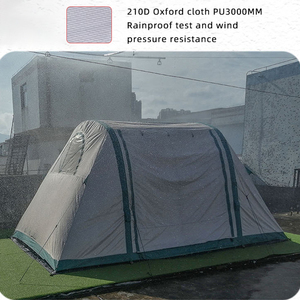 Randonnée en plein air <span class=keywords><strong>camping</strong></span> deux chambres tente familiale Village 13 tente automatique tente Bar à ressort - Product Image 6