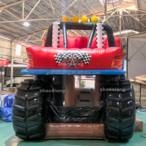 Château gonflable commercial d'extérieur sur le thème du <span class=keywords><strong>Monster</strong></span> Truck avec toboggan pour enfants - Product Image 4