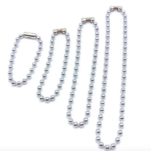Chaîne de collier robuste en acier inoxydable 304, chaîne à billes en acier inoxydable pour bijoux, accessoires de rideaux, animaux de compagnie - Product Image 6