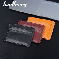 Dompet Kartu Pria Baru untuk Bisnis, Dompet Multi-kartu Tipis Sederhana dengan Ritsleting, Tempat Kartu Pendek Tahan Air Grosir