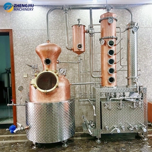 Alambic hybride en cuivre rouge de haute qualité ZJ 300L, nouveau design à fossettes, pour distillerie - Product Image 1