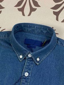Chaqueta Vaquera Bordada de Algodón Puro con Pequeño Pony, Camisa de Manga Larga para Hombre, Estilo Unisex para Parejas, Primavera y Otoño - Product Image 3