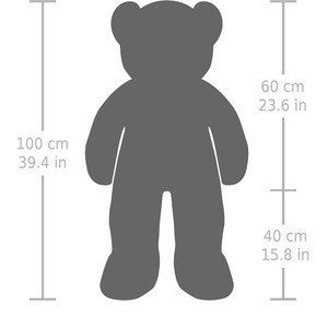 Oso de Peluche de Pelo Largo y Suave, 40 Pulgadas (100 cm), Color Rosa, Juguete de Peluche, Animal de Peluche, Juguete de Peluche al por Mayor, Oso de Peluche XXL - Product Image 3