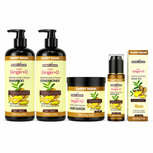 Luxus Super Ingwer + D Reines Kollagen Haarpflege-Set 4 in 1 Reparierendes Shampoo Conditioner Maske und Ätherisches Öl Set - Product Image 6