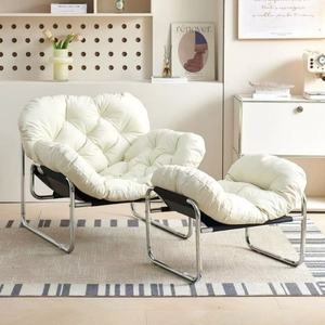 Fauteuil paresseux en similicuir de luxe, doux et confortable, parfait pour la détente dans le salon ou sur le balcon - Product Image 3