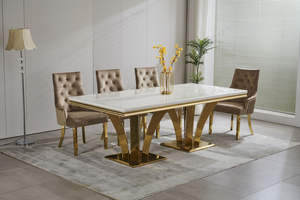 Metal moderno luxuoso e elegante Cadeiras Sala de jantar para Casa Bar Villa Hotel Apartamento Várias ocasiões - Product Image 4