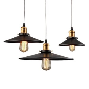 Retro Industrial Pendant Lamp Shade Round <b>E26</b> LED Single Head Chandelier For Coffee Shop Salon Bar Restaurant Lighting - Product Image 5