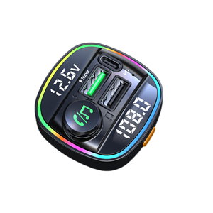 Émetteur FM C22 Mains Libres Radio de Voiture Modulateur Lecteur MP3 avec <span class=keywords><strong>Adaptateur</strong></span> de Charge Rapide <span class=keywords><strong>USB</strong></span> 22,5W pour Voiture - Product Image 4