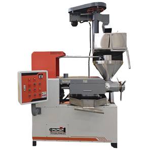 Prensa de aceite de soja industrial de tornillo, juego completo con control de temperatura simple - Product Image 1