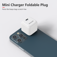 Chargeur mural pliable WISESIR Pd 20w Max, charge rapide, 50/60Hz, type-C, prise murale américaine, vente en gros pour Apple iPhone