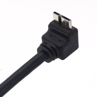 Kabel Pengisian Cepat USB 2.0 a ke C Sudut Kanan 1M dengan Selubung PVC, Kabel Sinkronisasi Data untuk Ponsel, Laptop, Mobil