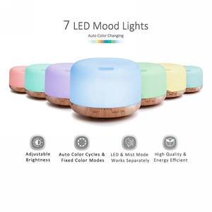 Tinh Dầu Khuếch Tán 550Ml Dầu Khuếch Tán 7 Màu Đèn Hương Liệu Khuếch Tán Mát <span class=keywords><strong>Mist</strong></span> Độ Ẩm - Product Image 2