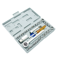 Jeu de douilles en acier au chrome-vanadium 38 pièces, outils de réparation automobile, cliquet rapide 8-28 mm, livraison internationale