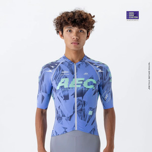<span class=keywords><strong>Maillot</strong></span> de cyclisme personnalisé OEM ODM d'usine, respirant, séchage rapide, Spandex/Polyester, léger, pour hommes - Product Image 2