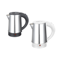 Bouilloire électrique en acier inoxydable 0,8 L, arrêt automatique mécanique, double protection, 800W, ébullition rapide pour le thé et le café domestique