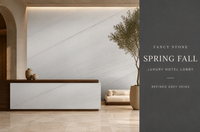 Dalle de quartzite FANCY STONE printemps-automne, pierre blanche polie pour îlot de cuisine de luxe, meuble-lavabo de salle de bain, décoration murale d'hôtel