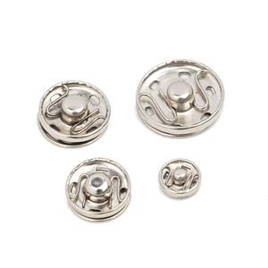 Metal Brass Dropper Coat Buckle Round Sewing <strong>Double</strong> Sided Push Press Fit <strong>Stud</strong> Fastener Invisible Hidden Snap <strong>Button</strong> for Coat - Product Image 2