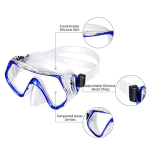 Precio de fábrica <span class=keywords><strong>Gafas</strong></span> templadas Equipo DE <span class=keywords><strong>BUCEO</strong></span> Profesional Adulto Máscara DE <span class=keywords><strong>BUCEO</strong></span> Rojo Rosa Snorkel Set - Product Image 2