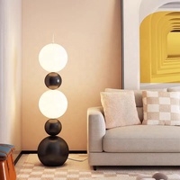 Lampe de table design moderne italienne LED E27 en métal pour salon, chambre, bureau - Lampe sur pied décorative minimaliste pour créer une ambiance