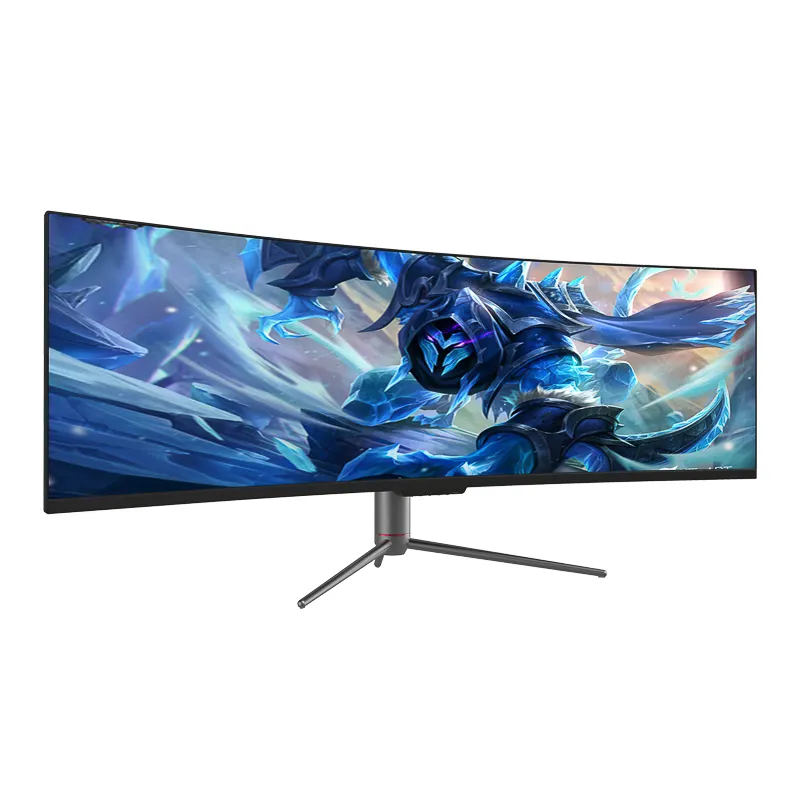 OEM Ultra wide screen Adjustable Stand 4K 144hz Gaming Curved PC Computer 49 inch Monitor With 1500R