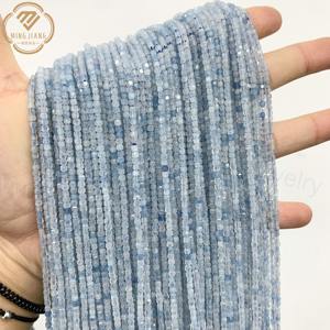 Cuentas de Piedra Natural de Alta Calidad al por Mayor, 2*2 mm, 1A 2A, <span class=keywords><strong>Aguamarina</strong></span> Cuadrada, <span class=keywords><strong>Accesorios</strong></span> de Joyería, Cuentas de Pino - Product Image 2