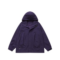 Veste à capuche coupe-vent à fermeture éclair tridimensionnelle pour le printemps et l'été