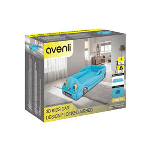 Cama Inflable de Viaje para Niños en Forma de Auto, Cama Portátil para Niños Pequeños, Colchón de Aire con Laterales - Product Image 5