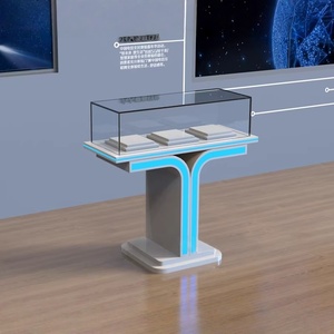 Présentoir promotionnel en verre écologique robuste, dimensions personnalisables pour salons professionnels et musées - Product Image 1