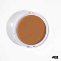 Maquillage végétalien en marque blanche, haute pigmentation, waterproof, couvrance totale, crème correctrice et contouring, éponge en plastique 66 mm sans cruauté animale, 3 ans
