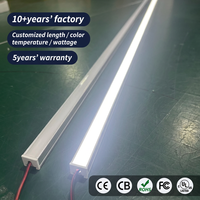 Lampu LED Bawah Kabinet Dapur Profil Aluminium 15x10mm Saluran Strip LED Tipis dengan Penutup PC Layanan OEM Tungwille