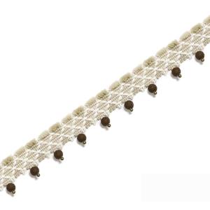 1.5 pouces doux couture garniture perles tresse armure bordure pour rideaux lampe décorer - Product Image 2